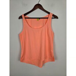 Sleeveless Scoop Neck Hi Low Hem Tank Top Women's Large